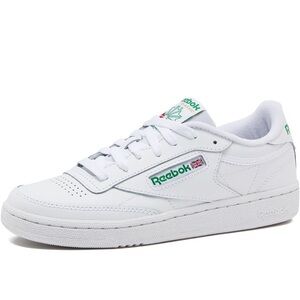 Reebok Club C 85 White and Green Sneakers